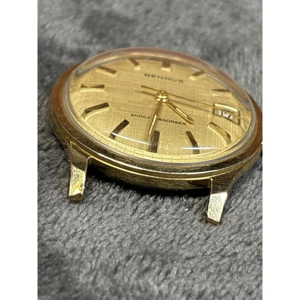 Vintage Benrus 7001 Watch Shock Absorber 10k R.P.G Back No Strap Classic
